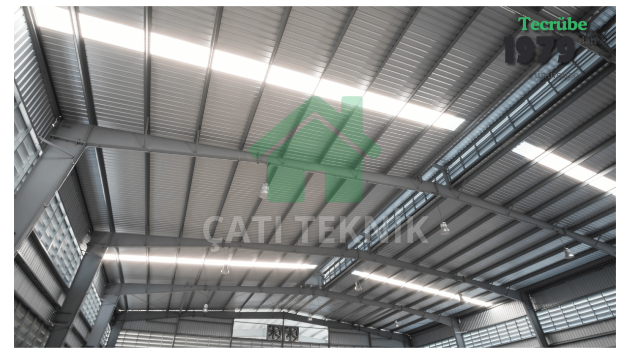 Fabrika çatı izolasyonu uygulaması, endüstriyel su yalıtımı